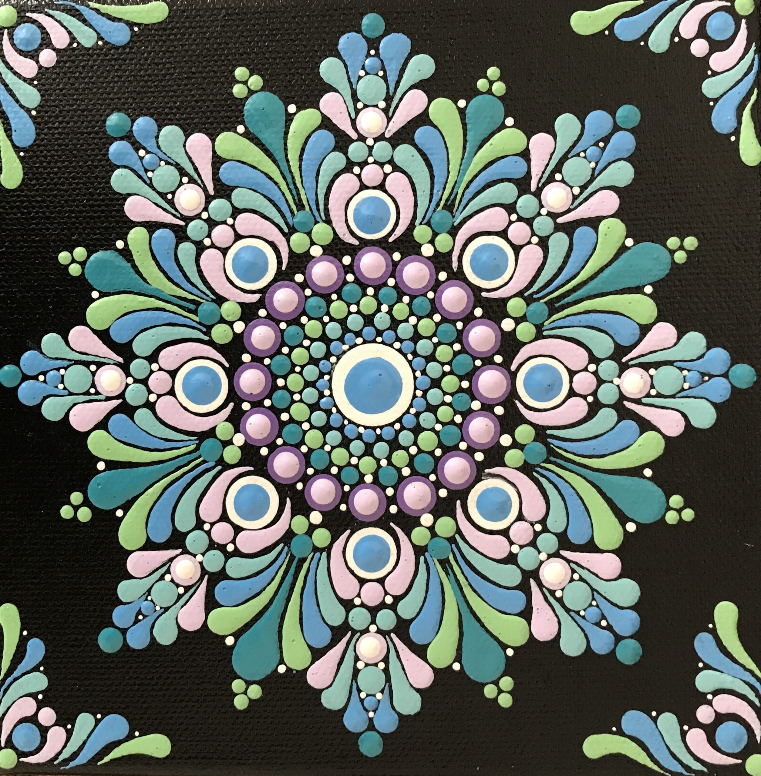 Mastering Swooshes: Mandala Dot Painting Class