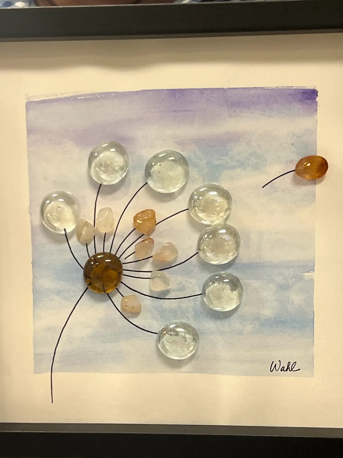 Sea Glass and Gem Art